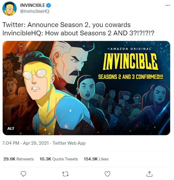 Invincible Season 2 and 3 Renewal