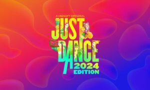 The logo for Just Dance 2024 edition, featuring the latest song list.