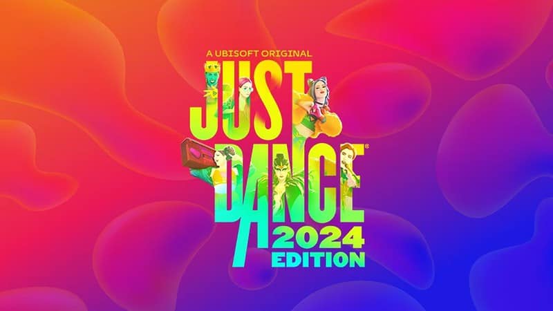 The logo for Just Dance 2024 edition, featuring the latest song list.