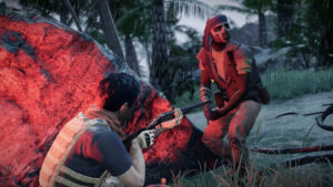 Jagged Alliance 3 Boss Blaubert quest: Wolf shoots a legionary with a shotgun.