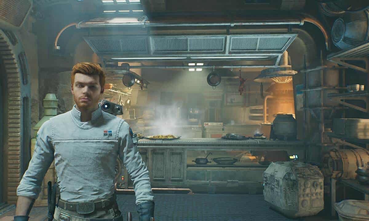 Jedi Survivor perk slot: Cal in Pyloon's Saloon on Koboh.