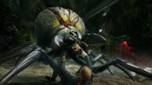 Jedi Survivor spider attacking Cal Kestis.