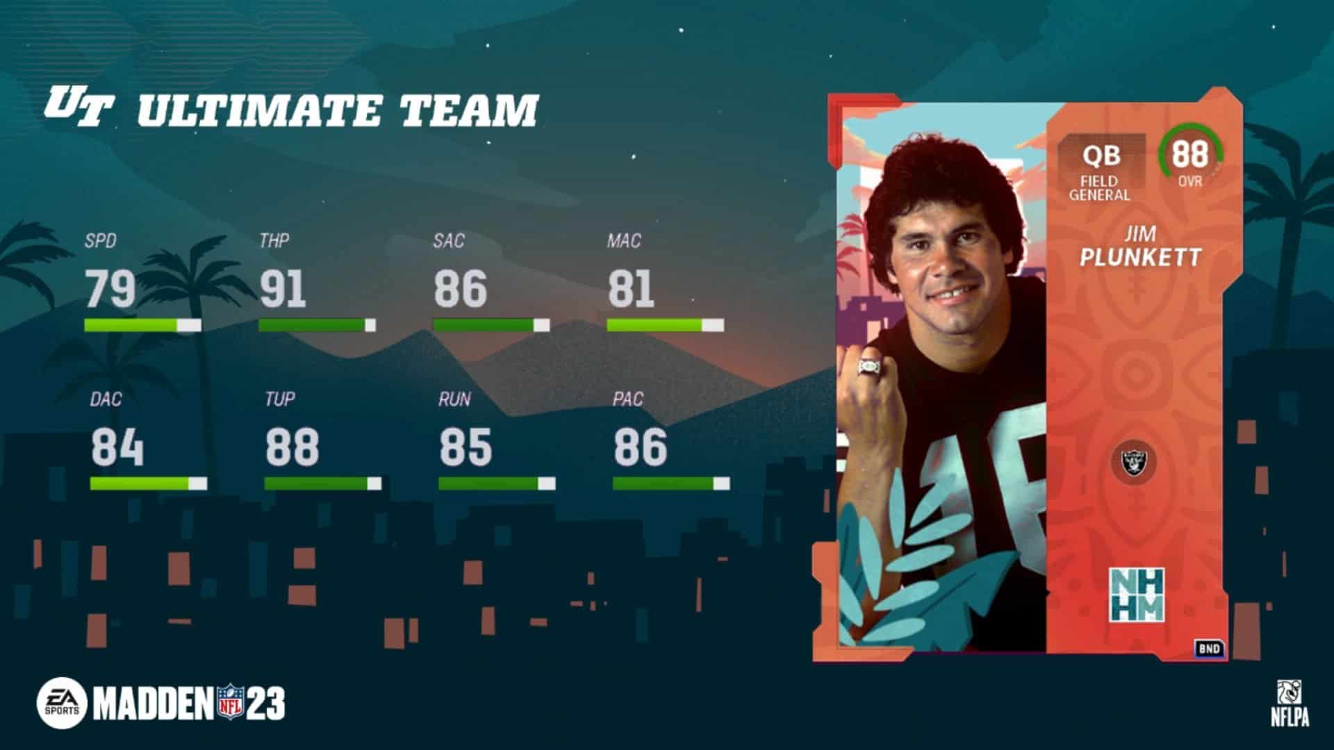 Madden 23 MUT Jim Plunkett