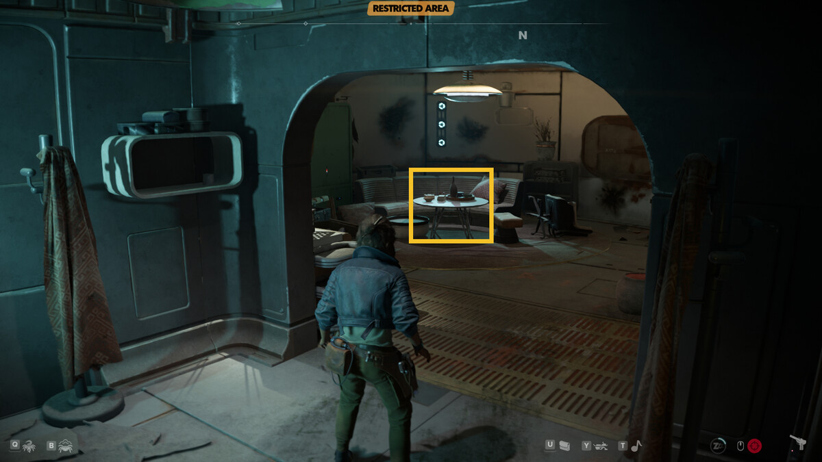 Star Wars Outlaws Pyke Syndicate Vault Keycard locations: Pyke Stockroom on the map.