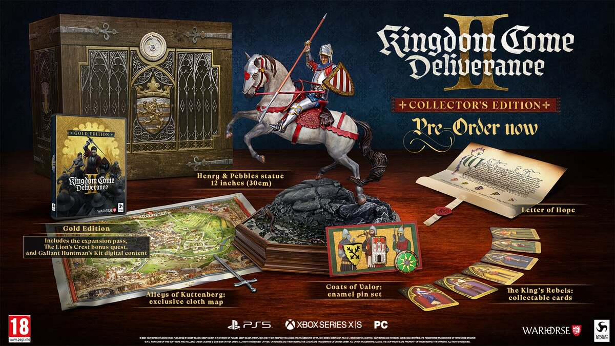 Kingdom Come Deliverance 2 pre-order bonus: collector's edition details.