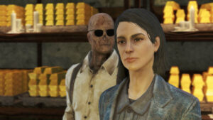 Kiera-Fallout-London: Picture of Kiera the companion in Fallout London.