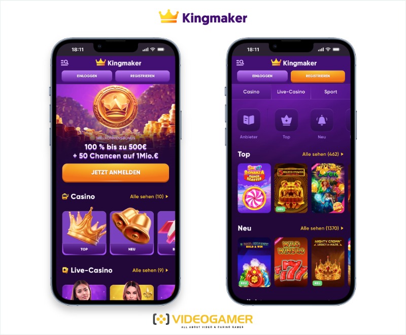 Kingmaker Casino mobile Version für Deutschland
