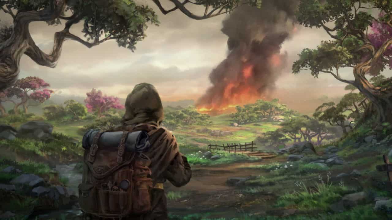 Last-Epoch-How-many-chapters-Nomad-looking-at-fire-in-distance