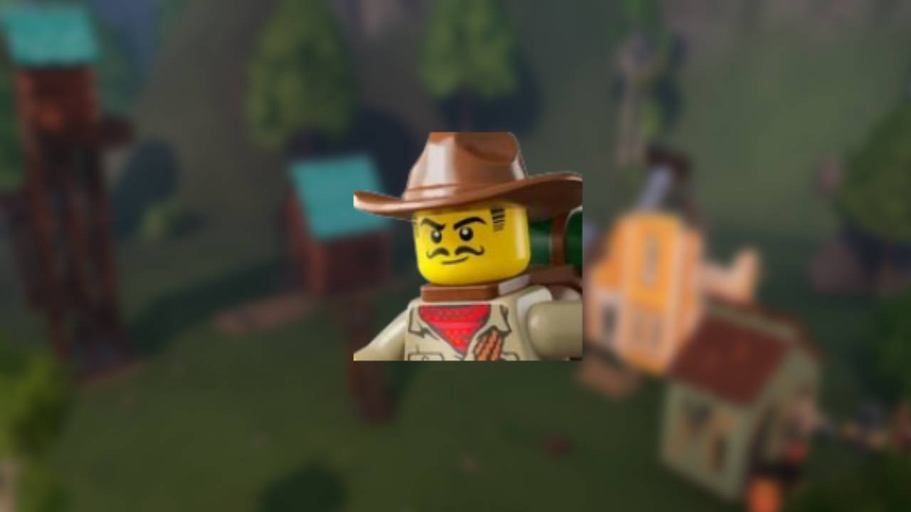 LEGO Fortnite best villagers - An image of Sawyer in LEGO Fortnite. Image captured by VideoGamer.