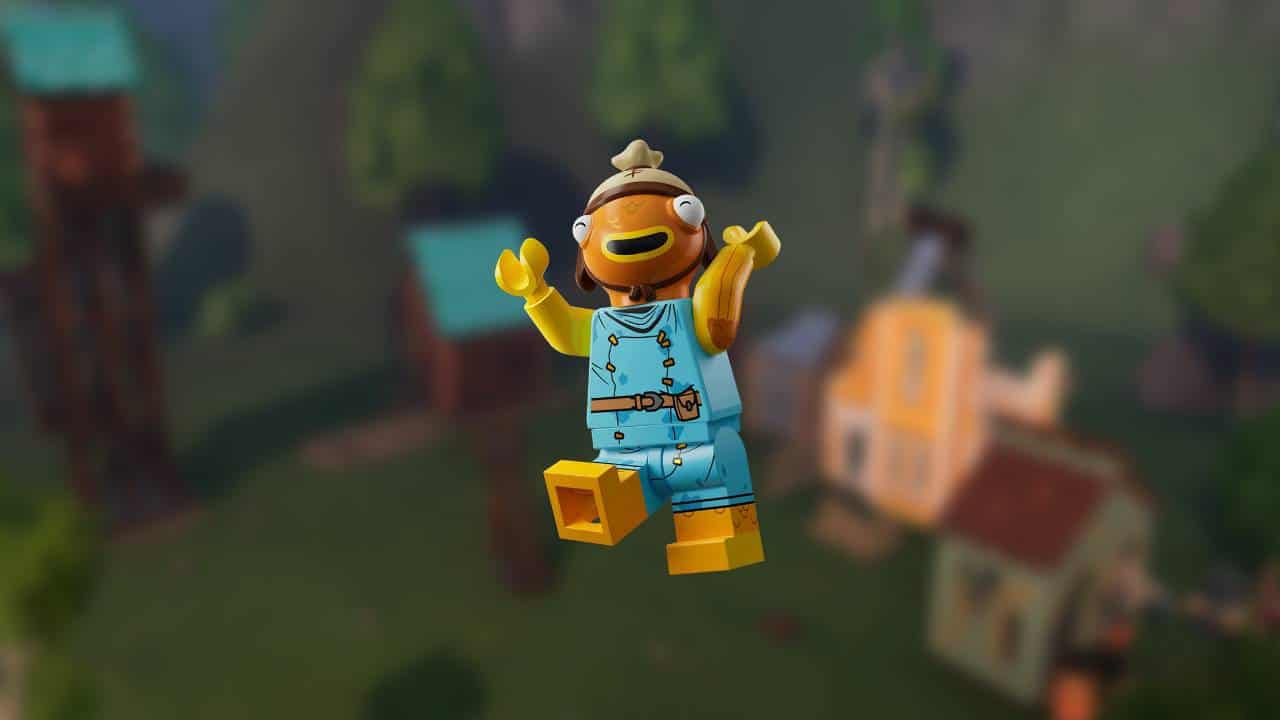 LEGO Fortnite best villagers - An image of Fishstick in LEGO Fortnite. Image captured by VideoGamer.