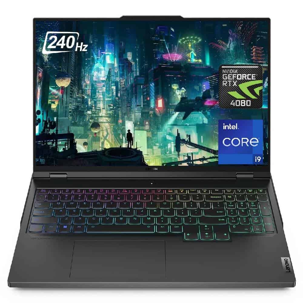The Lenovo Legion Pro 7i gaming laptop is shown on a white background.