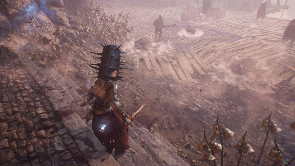A captivating screenshot capturing a character gracefully strolling through a bustling city.