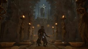 Lords-of-the-Fallen-Tortured-Prisoner-Player-Standing-In-Skyrest-Bridge-Lower-Chamber