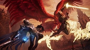 A man with a sword battles formidable enemies in Lords of the Fallen.