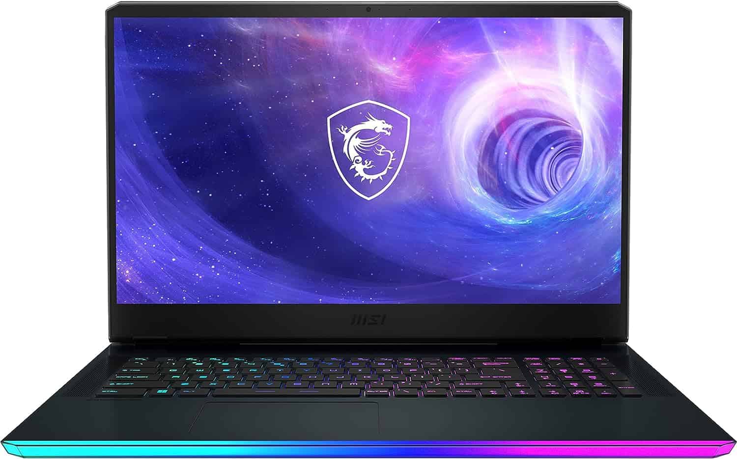 The MSI GE76 17.3" gaming laptop is displayed on a white background.