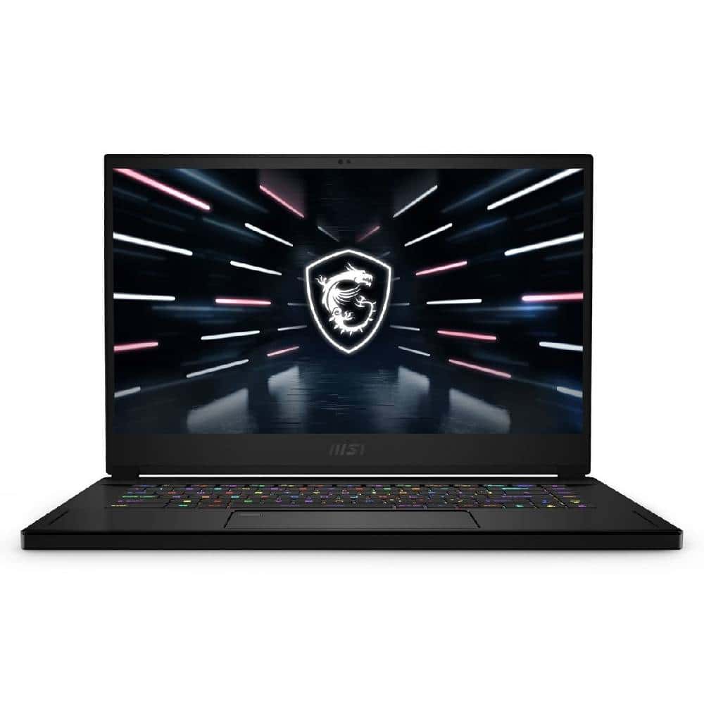 A black MSI laptop.