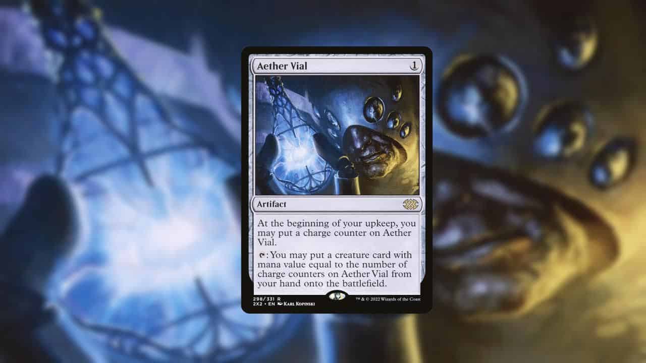 An image showcasing one of the Best Artifacts - a card featuring a man holding another card.