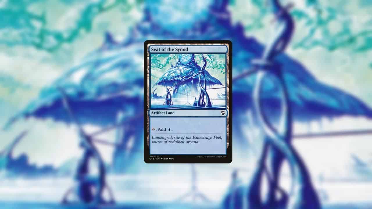 An image of a card featuring the best artifacts with a tree in the background.