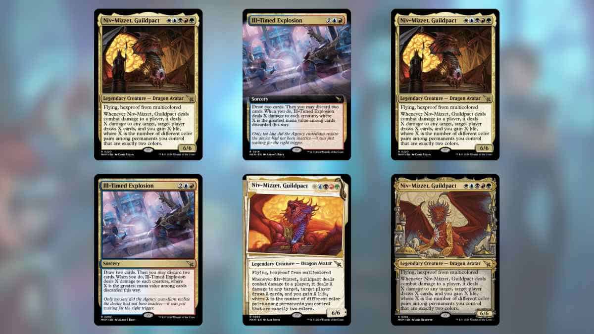 6 Multicolor MTG cards from Murder at Karlov Manor