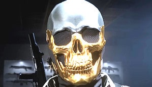 MW3 golden skull mask