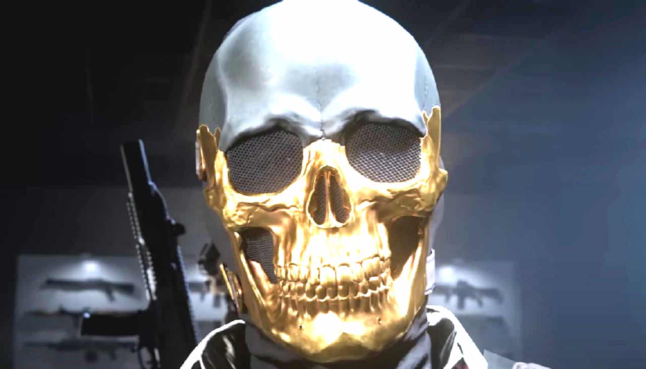 MW3 golden skull mask