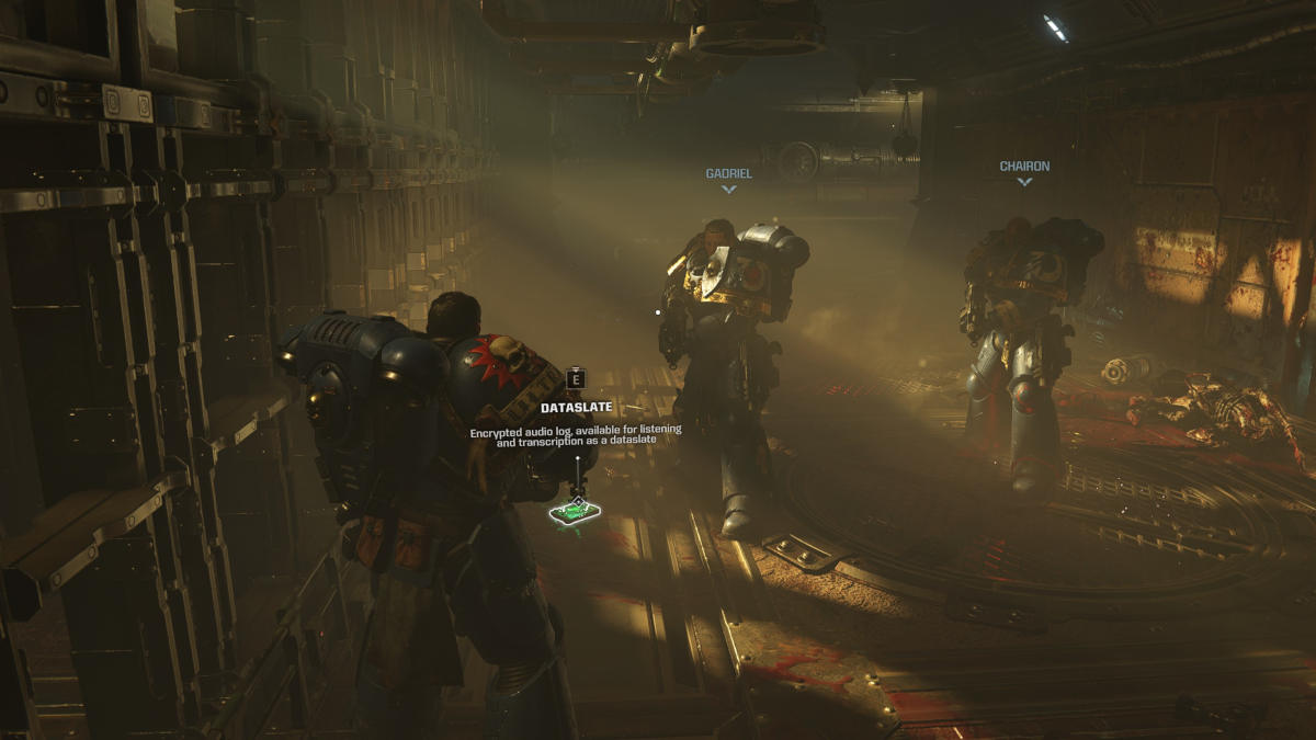 Space Marine 2 Dataslate location: a Dataslate from the Machinus Divinitus campaign mission.