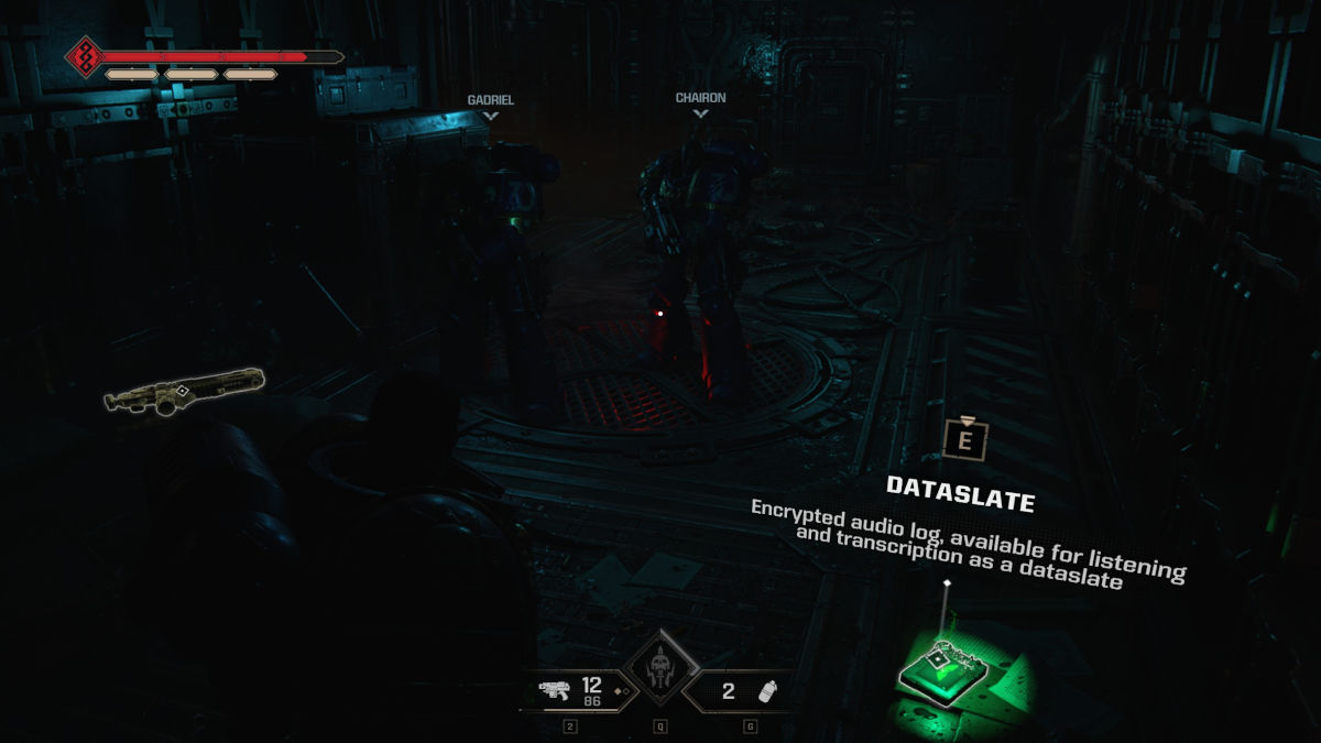 Space Marine 2 Dataslate location: a Dataslate from the Machinus Divinitus campaign mission.