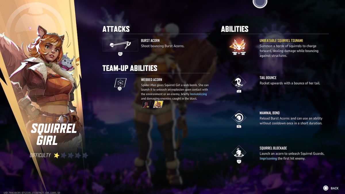 Marvel Rivals Squirrel Girl: Squirrel Girl abilities