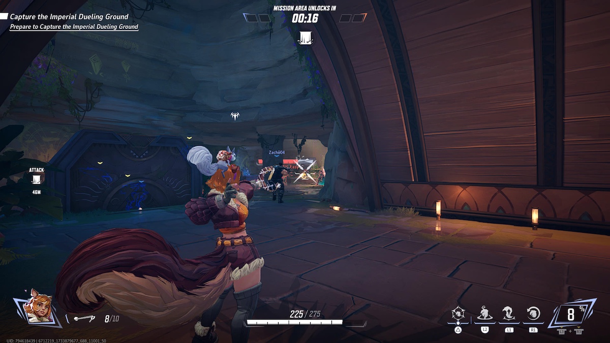 Marvel Rivals Squirrel Girl: Squirrel Girl firing.