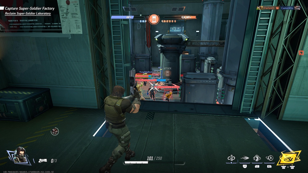 Marvel Rivals Winter Soldier: Firing at enemies