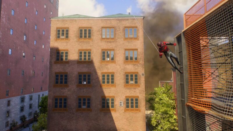 Spider-Man 2 fast travel screenshot showing Miles