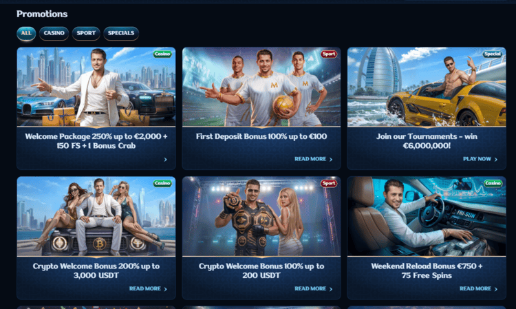de beste bonussen bij het online casino zonder Cruks Millioner