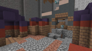 Minecraft archeology guide: A close-up shot of excavated trail ruins.