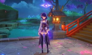 Genshin Impact: Raiden Shogun Talent and ascension materials - Raiden Shogun posing