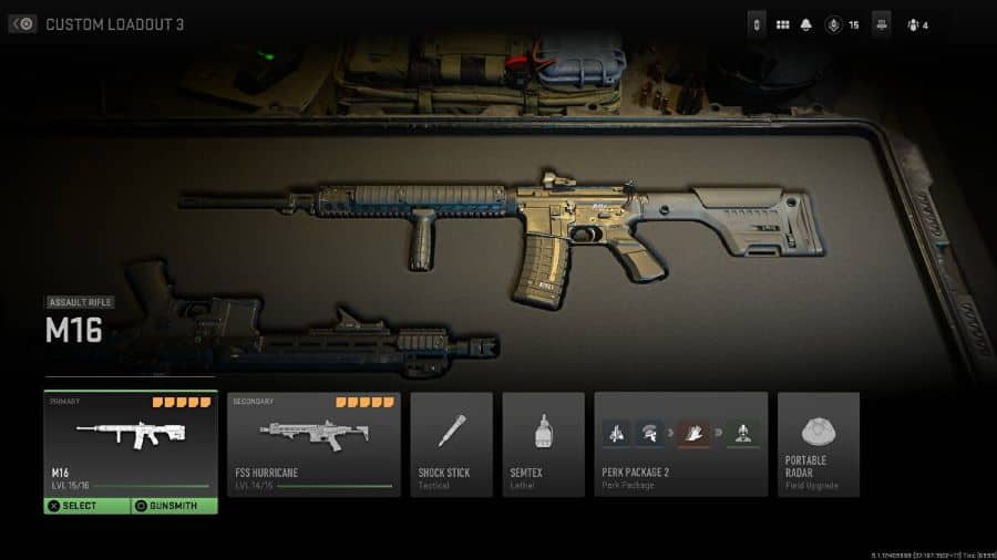 Warzone 2 Assault Rifle: M16