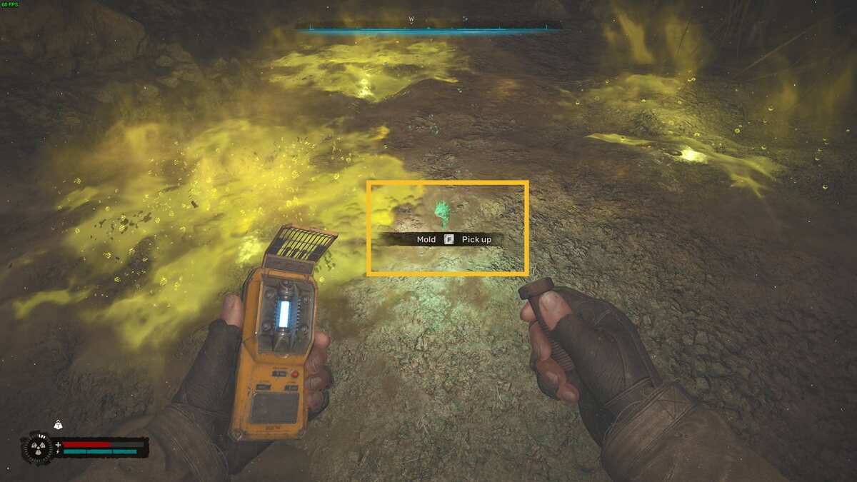Stalker 2 artifact locations: Stalker near an anomaly.