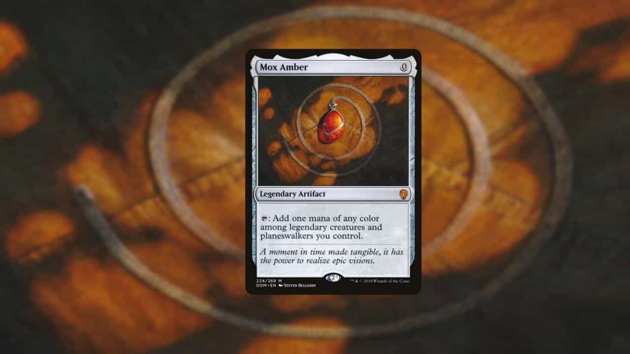 A phone screen showing a card with a circle around it, depicting the Best Mana rocks.