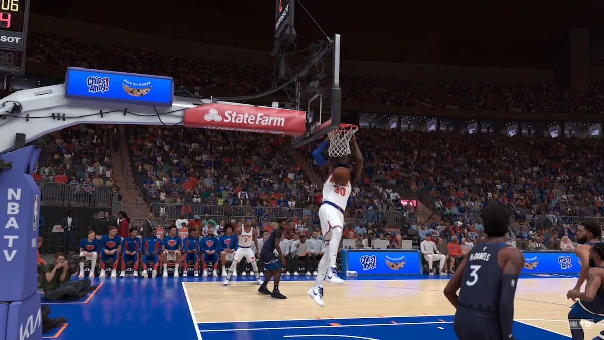 NBA 2K24 – How to hang on rim