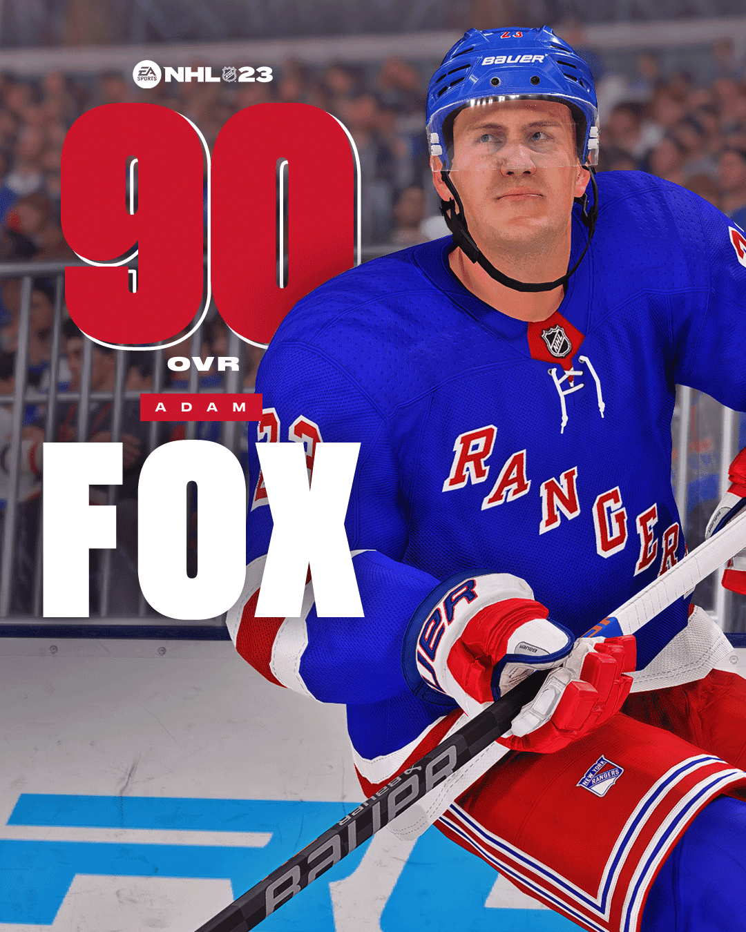 NHL 23 Adam Fox Rating