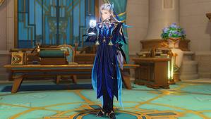 Genshin Impact Neuvillette posing