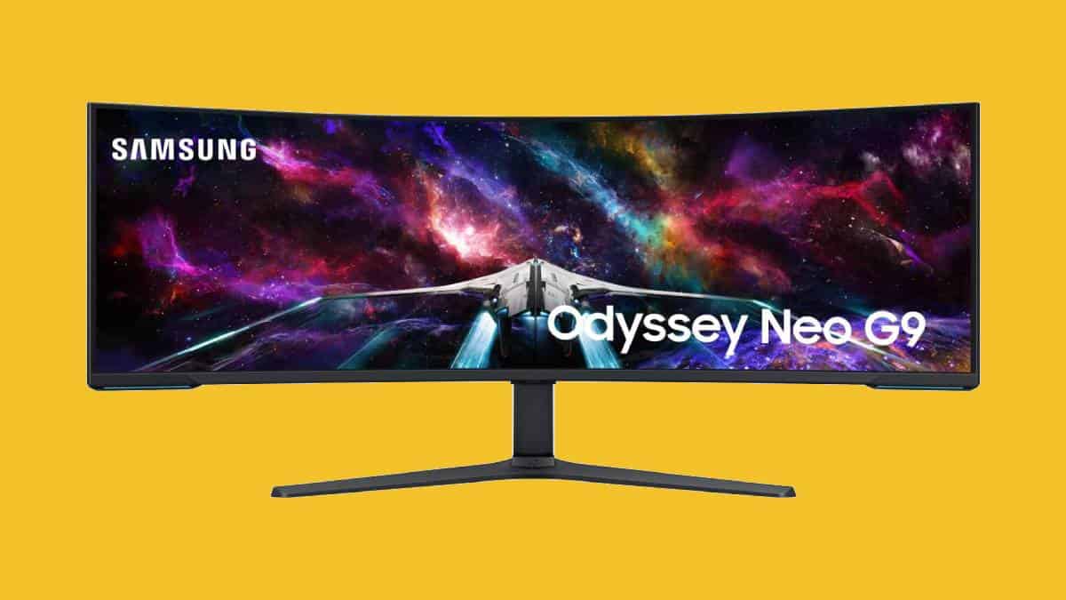 Samsung odyssey neo curved monitor.