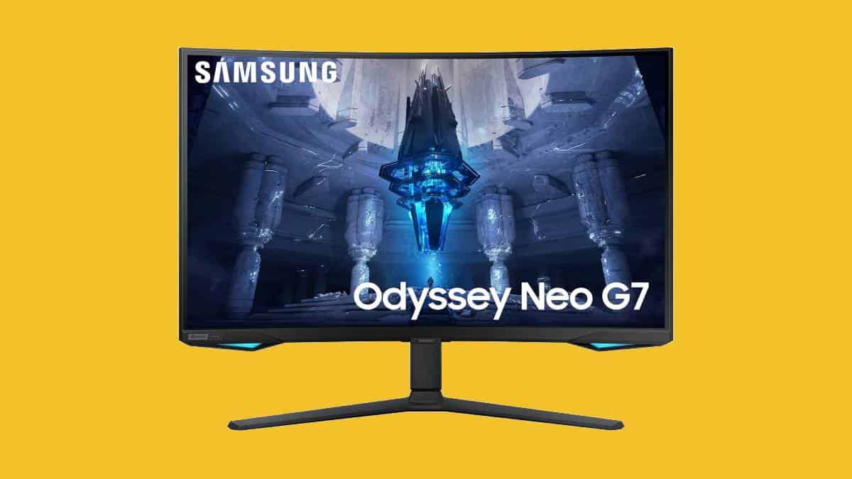 Samsung odyssey ne g7 gaming monitor.