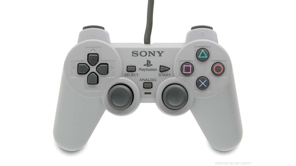An sleek PlayStation controller on a white background.