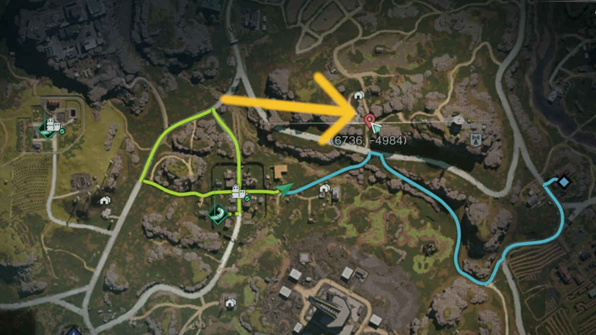 Once Human Bunker: a illustrated Once Human map showing the location of the Bunker.