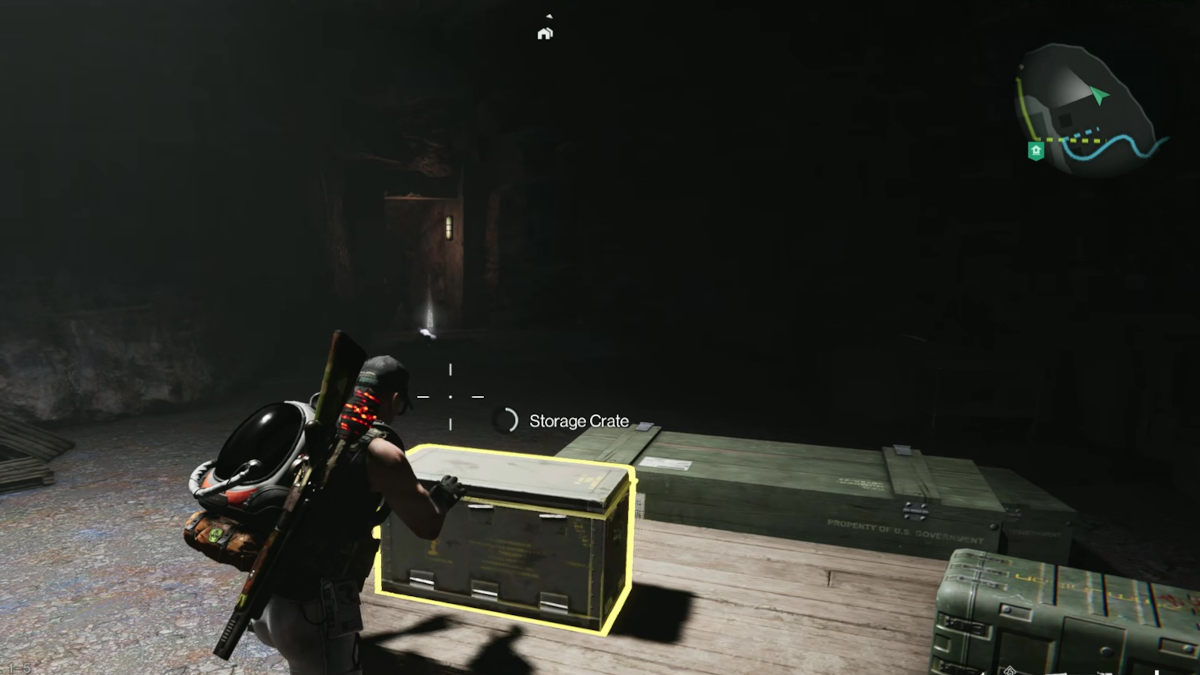Once Human bunker: a concrete bunker filled with loot ready for the apocalypse for you to loot instead.