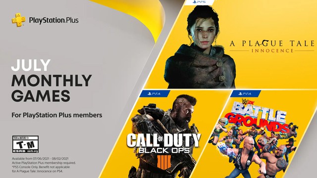 A Plague Tale: Innocence, CoD: Black Ops 4 & WWE 2K Battlegrounds are your PS Plus games this July