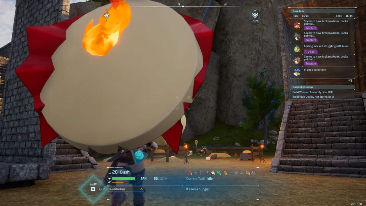 A screenshot of a video game showcasing the grandeur of a massive fireball.