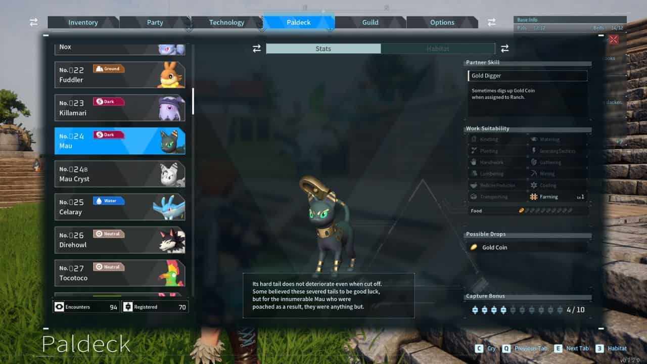 A screenshot of a game screen showing various items, featuring the best farming pals.