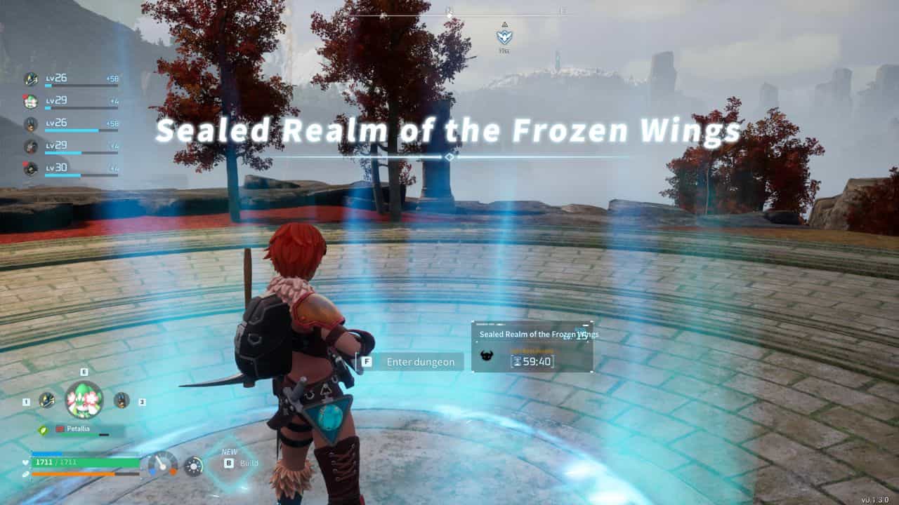 Sealed realm of the frozen wings where bosses may or may not respawn.