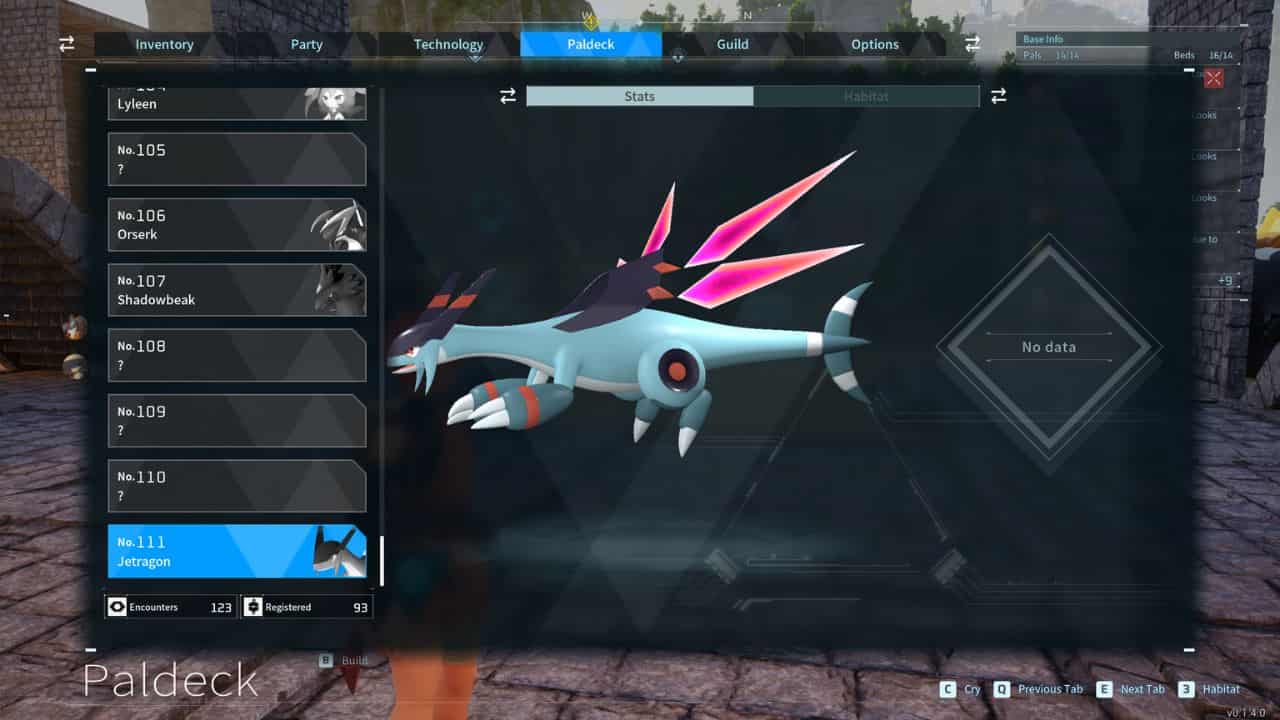 Palworld how to find and catch Jetragon – Jetragon spawn location, weaknesses, item drops, and breeding combinations